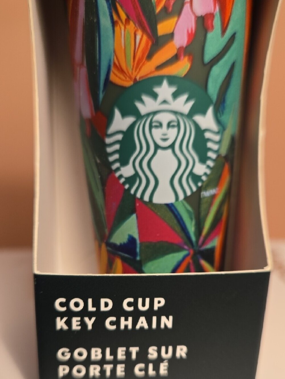 STARBUCKS FARM RIO 2025 BRAZILIAN TROPICAL BANANA LEAVES Mini Tumbler  KEYCHAIN - Picture 5 of 6